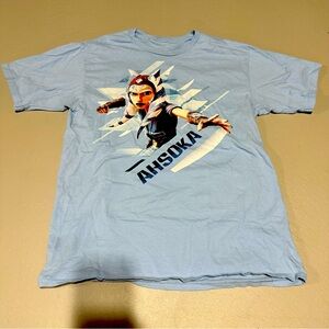 Ahsoka Star Wars T-Shirt - Medium - Baby Blue